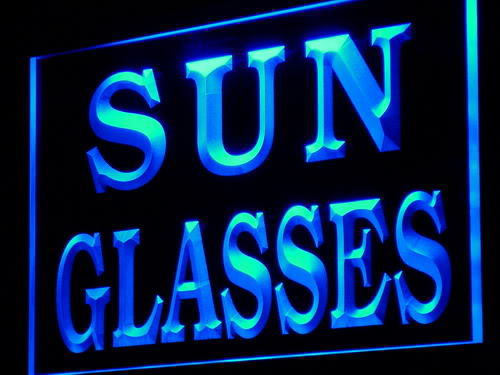 Sun Glasses Shop Display Decor neon Light Sign